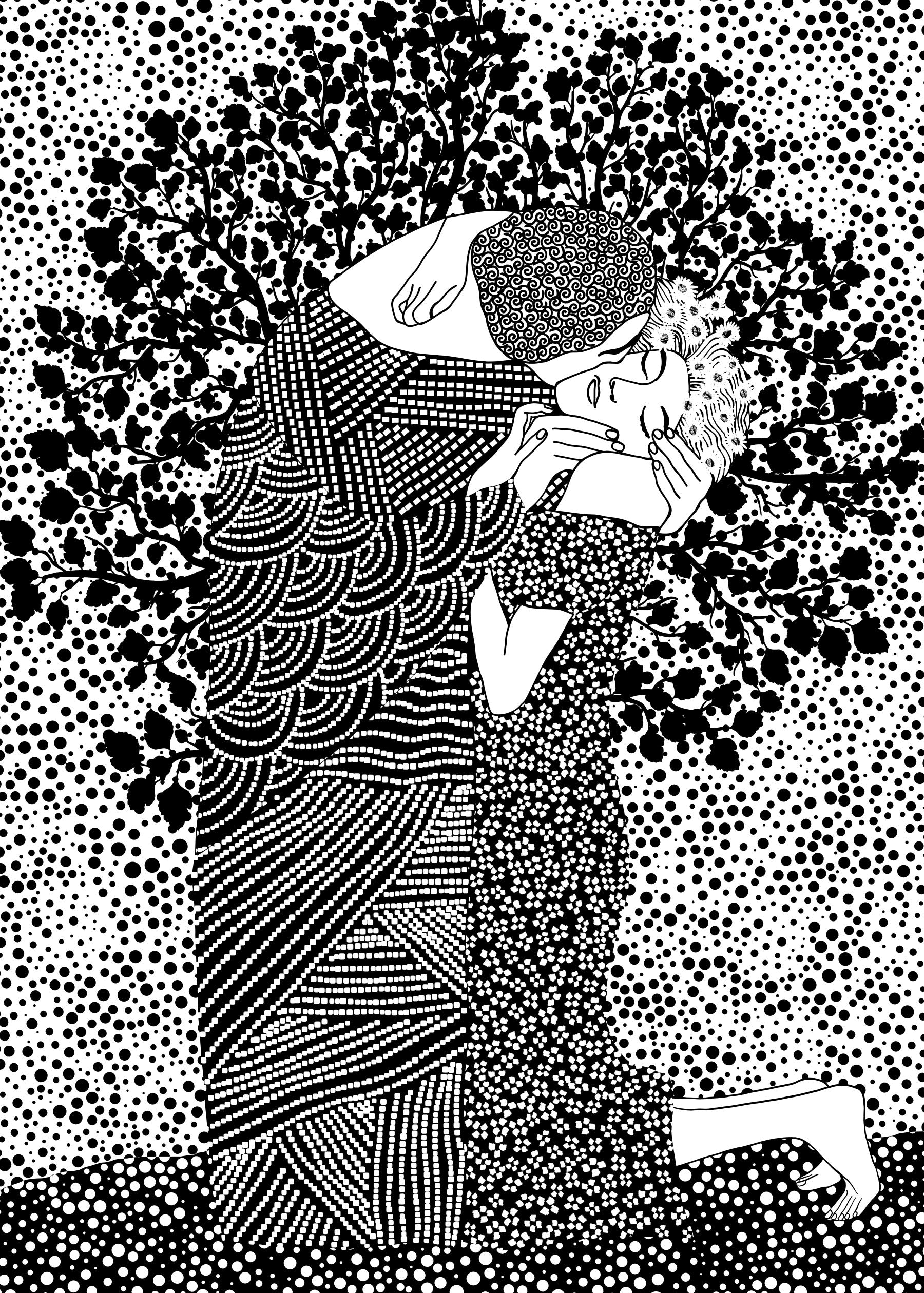 The Kiss II Wall Mural