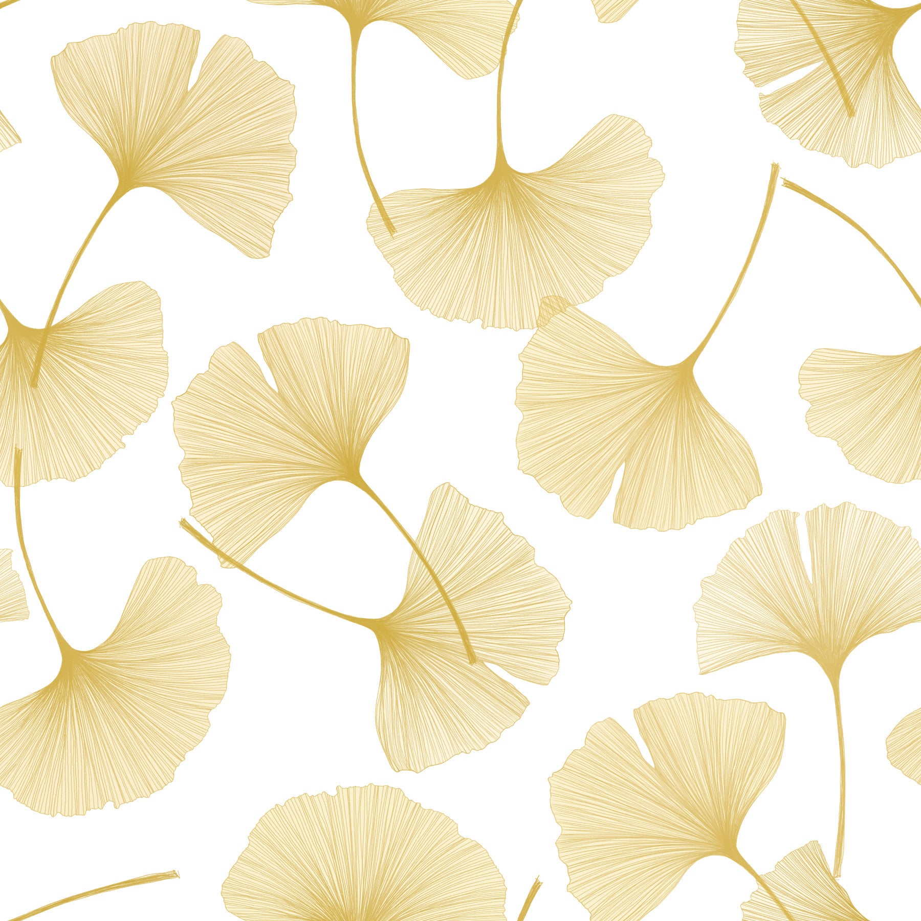 Golden Ginkgo Breeze Wallpaper⁠ in your room — zoomed