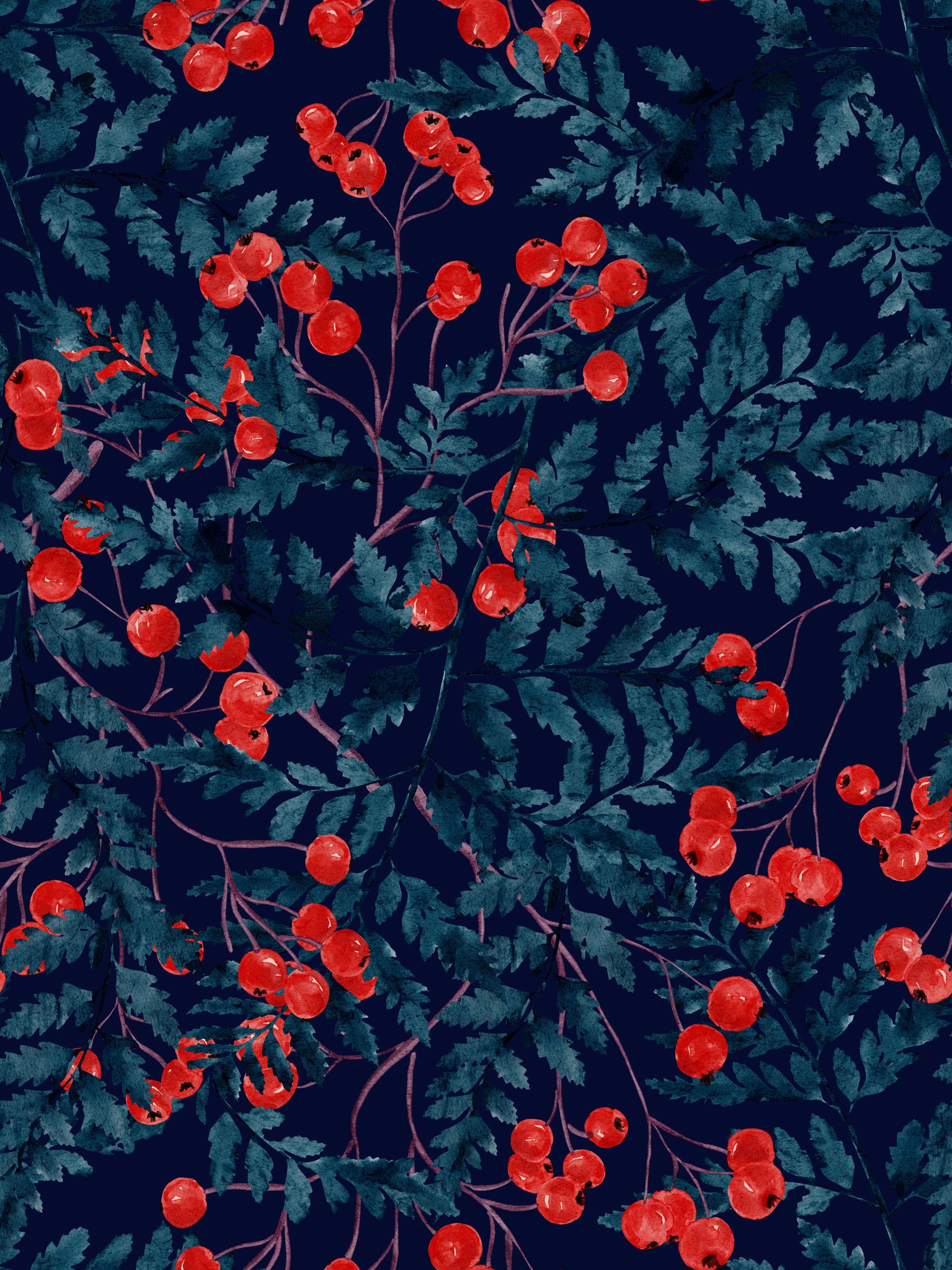 Winter Berries Wallpaper⁠