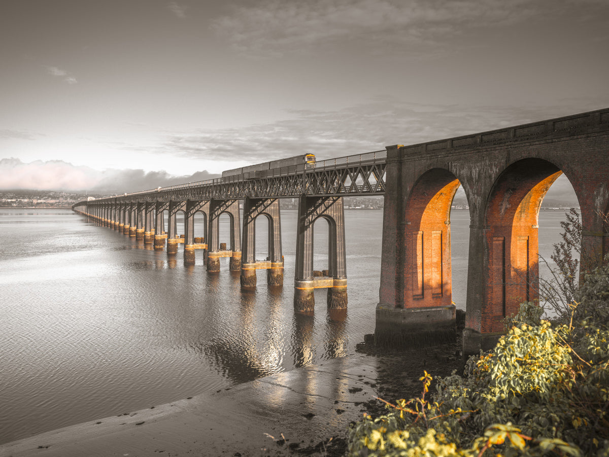 Tay Rail Bridge Wall Mural in your room — zoomed