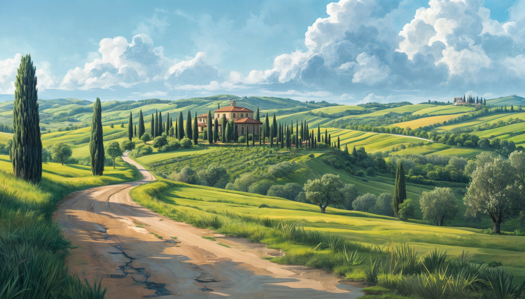 Tuscan Vista Wall Mural