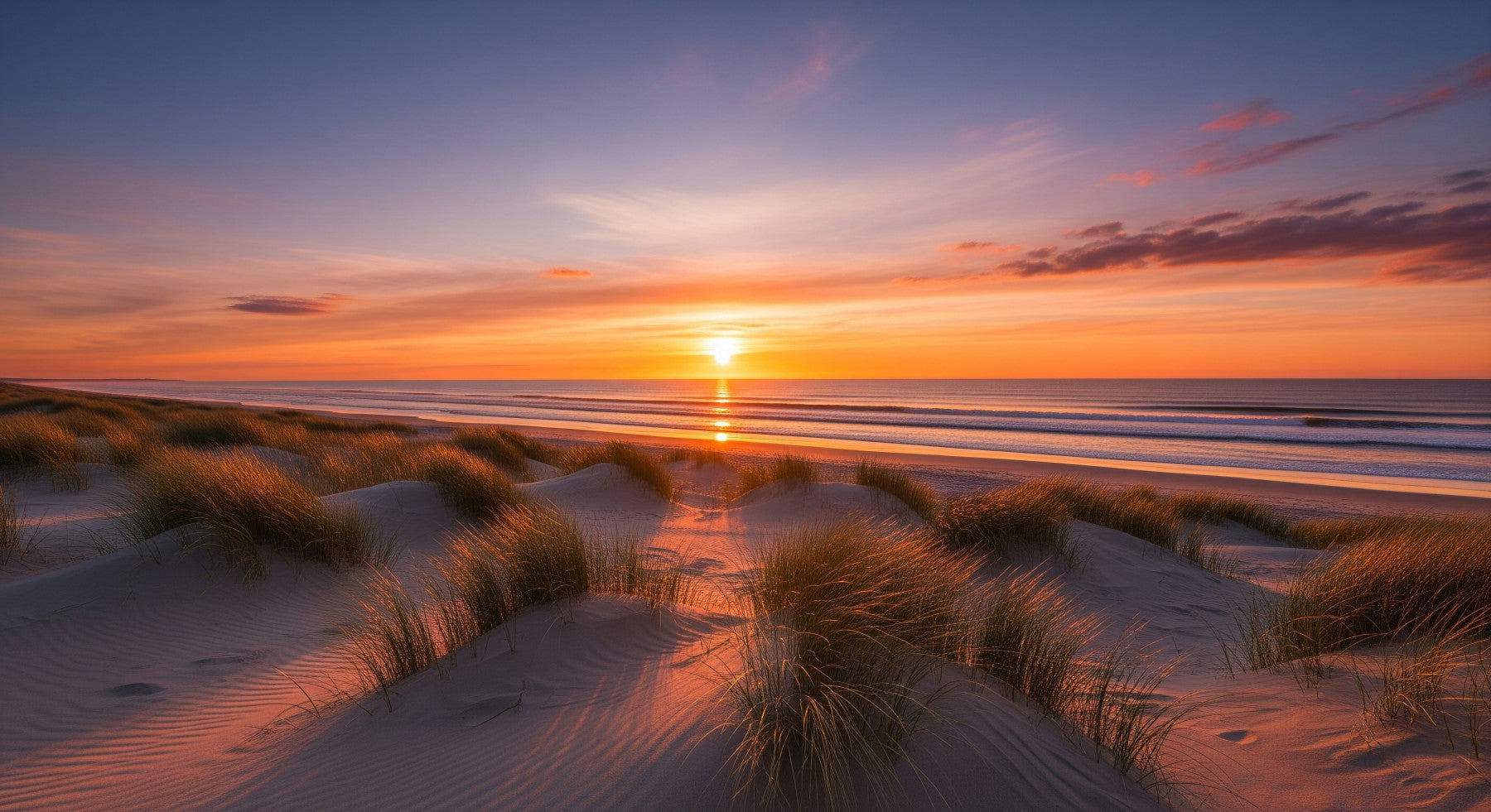 Golden Dune Dawn Wall Mural