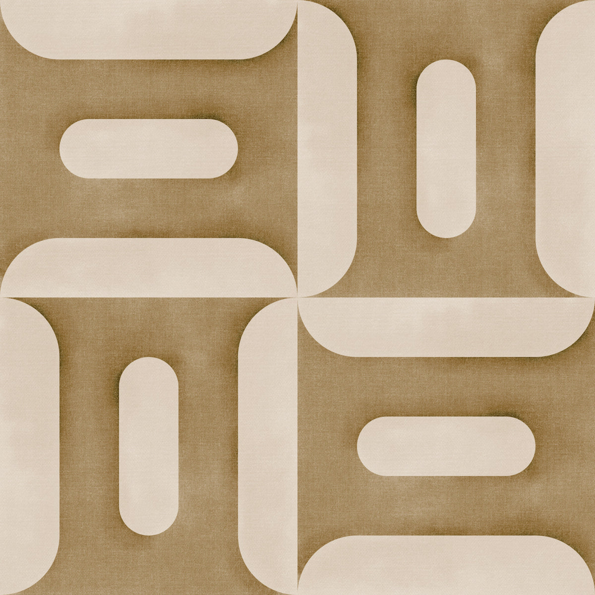 Modern Textured Geometries Camel Wallpaper⁠ in your room
