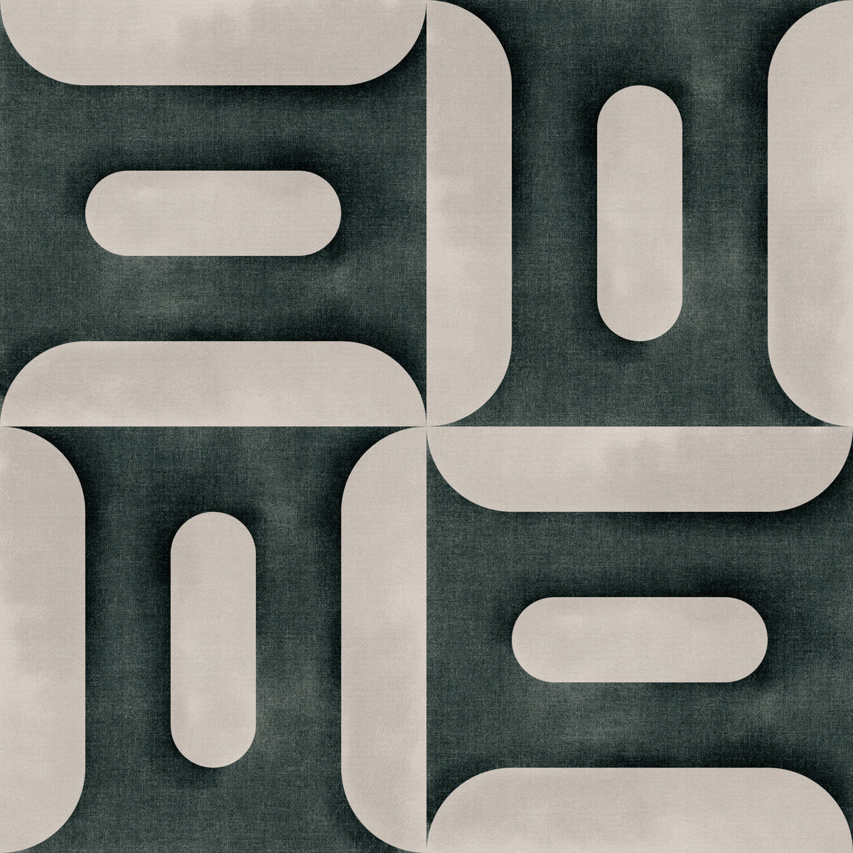 Modern Textured Geometries Vintage Denim Wallpaper⁠ in your room