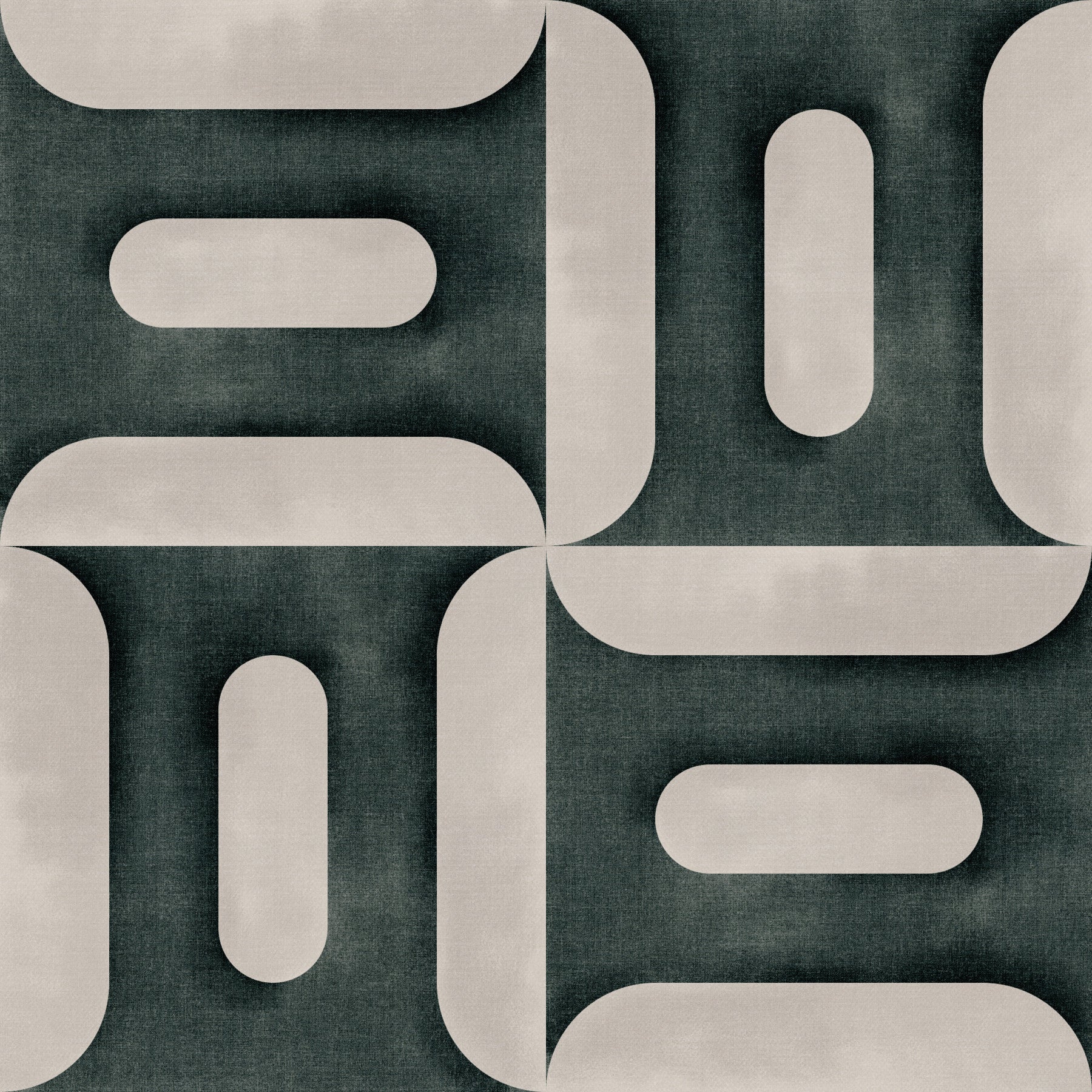 Modern Textured Geometries Vintage Denim Wallpaper⁠
