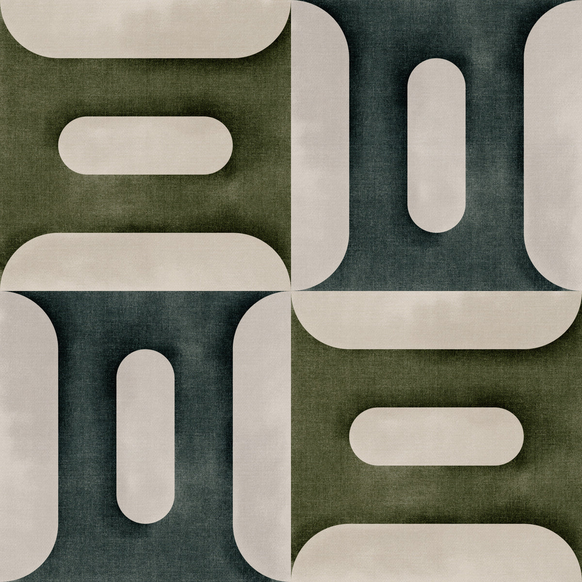 Modern Textured Geometries Winter Wallpaper⁠ in your room — zoomed