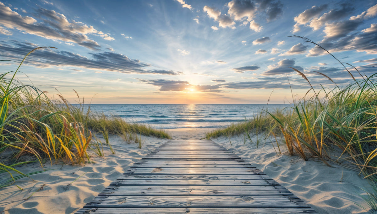 Coastal Path Serenity Wall Mural in your room