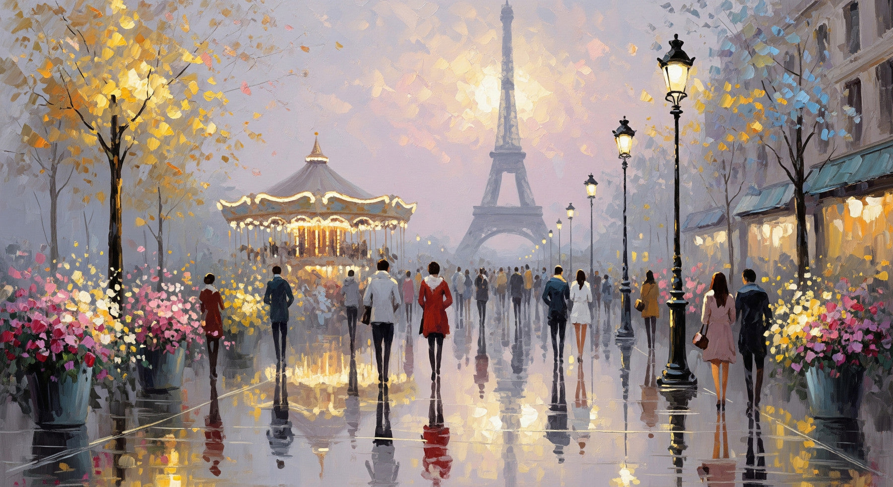 Eiffel Dreamscape Wall Mural