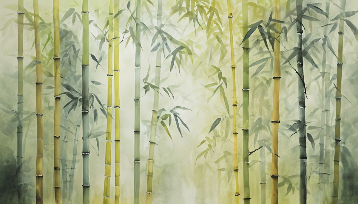 Bamboo Forest Serenity Wall Mural in your room