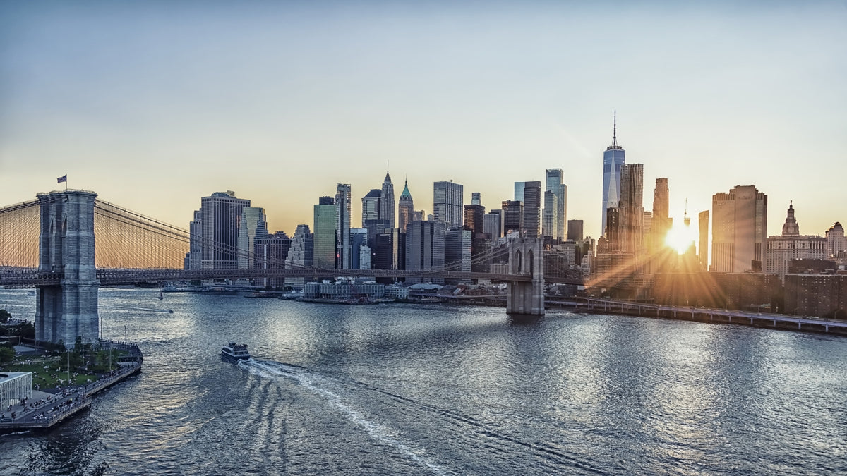 NYC Skyline at Dawn Wall Mural