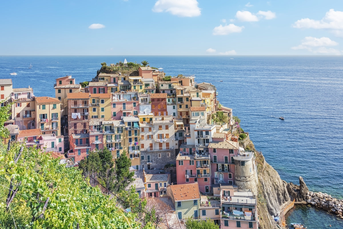 Italian Coastline Charm Wall Mural in your room