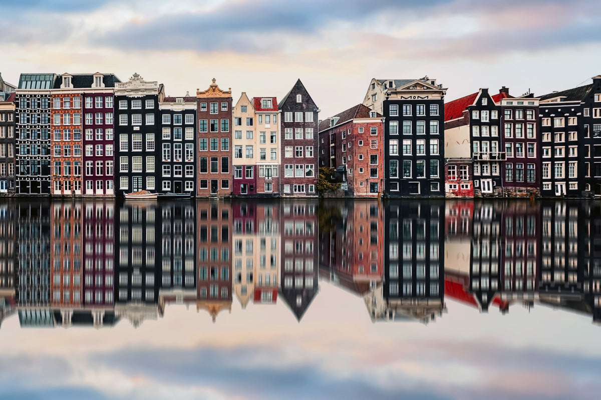 Canal City Calm Wall Mural in your room — zoomed