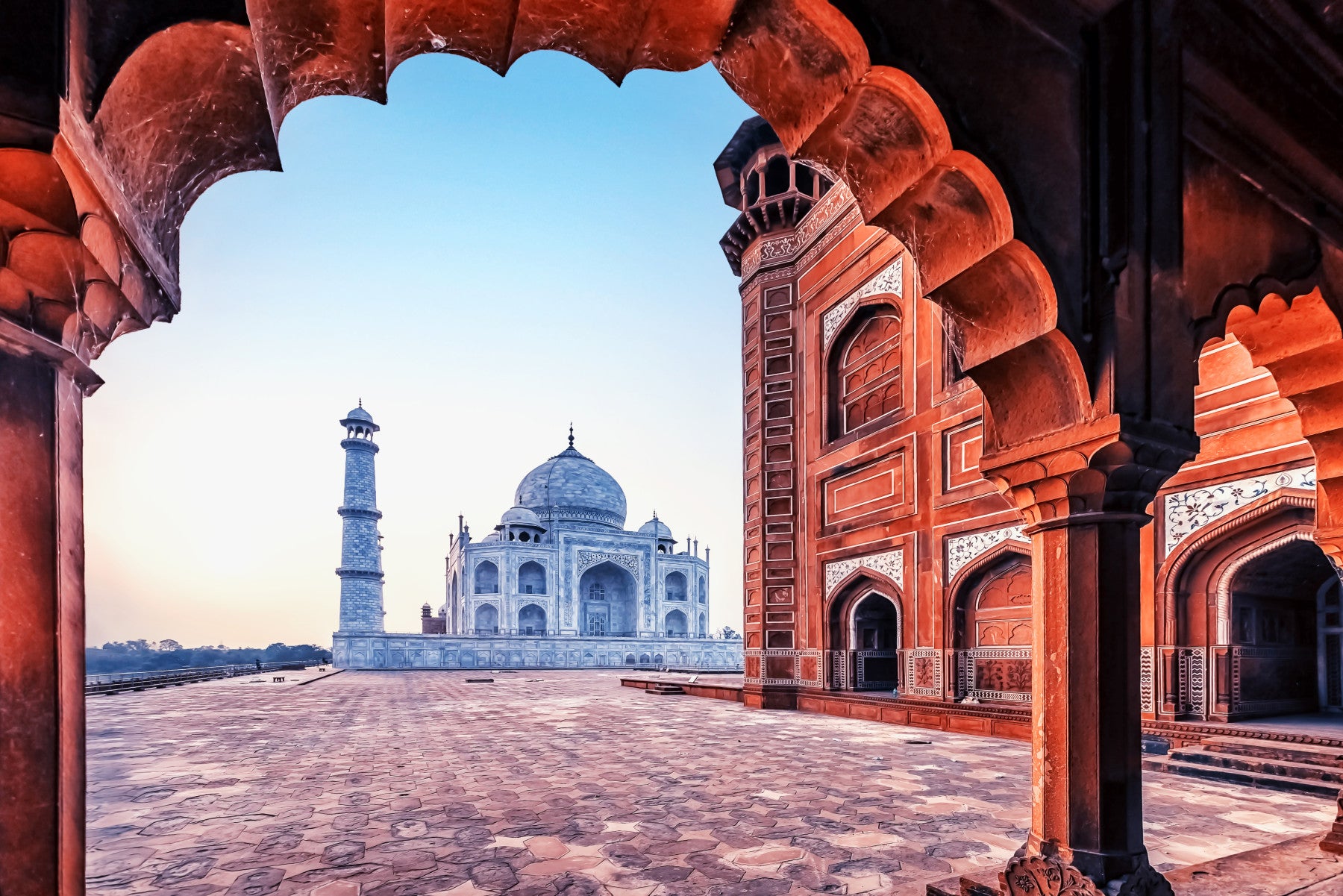 Taj Mahal Architecture Wall Mural in your room — zoomed