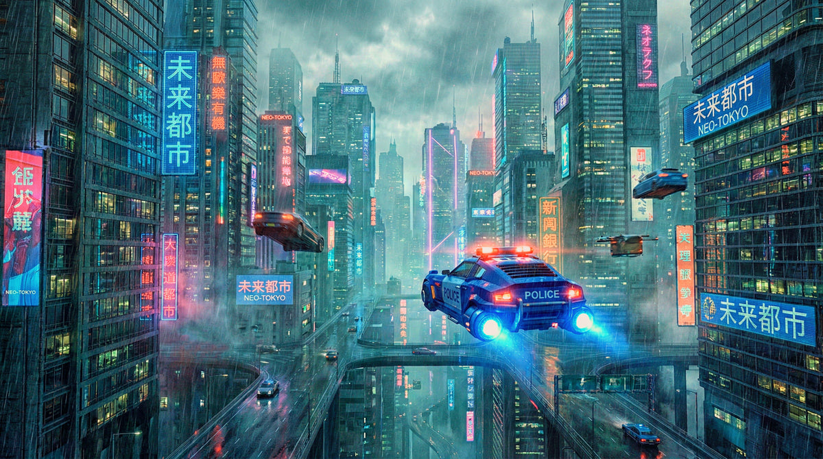 Neo-Tokyo Nights Wall Mural