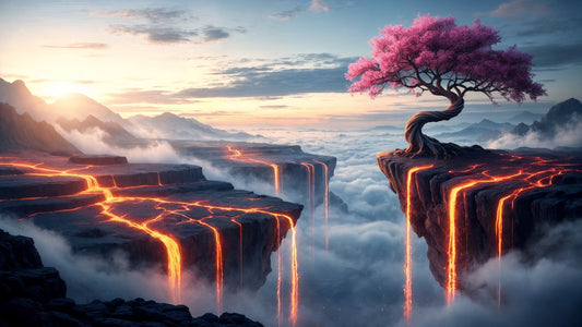 Ethereal Bloomscape Wall Mural