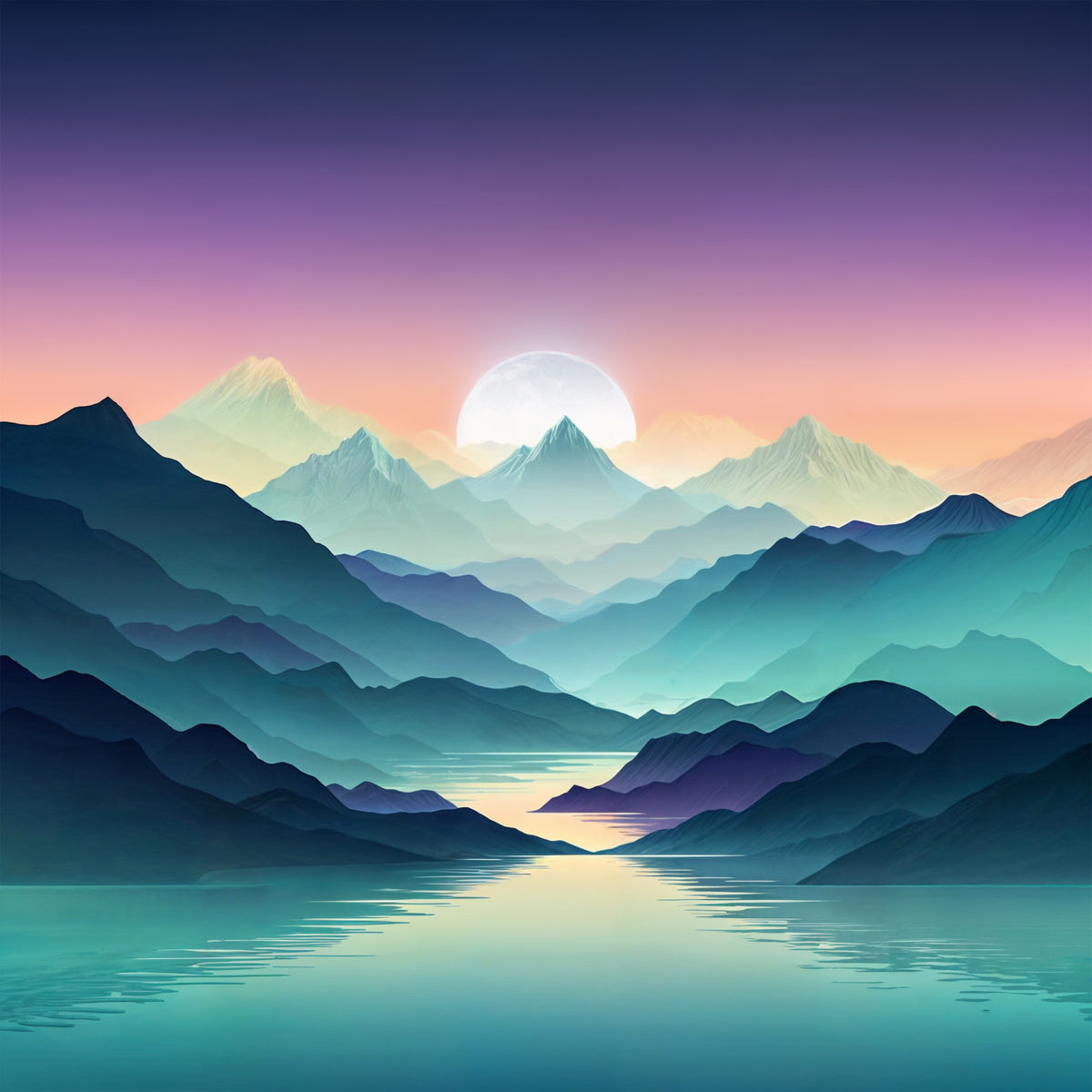 Mountain Serenity Wall Mural in your room