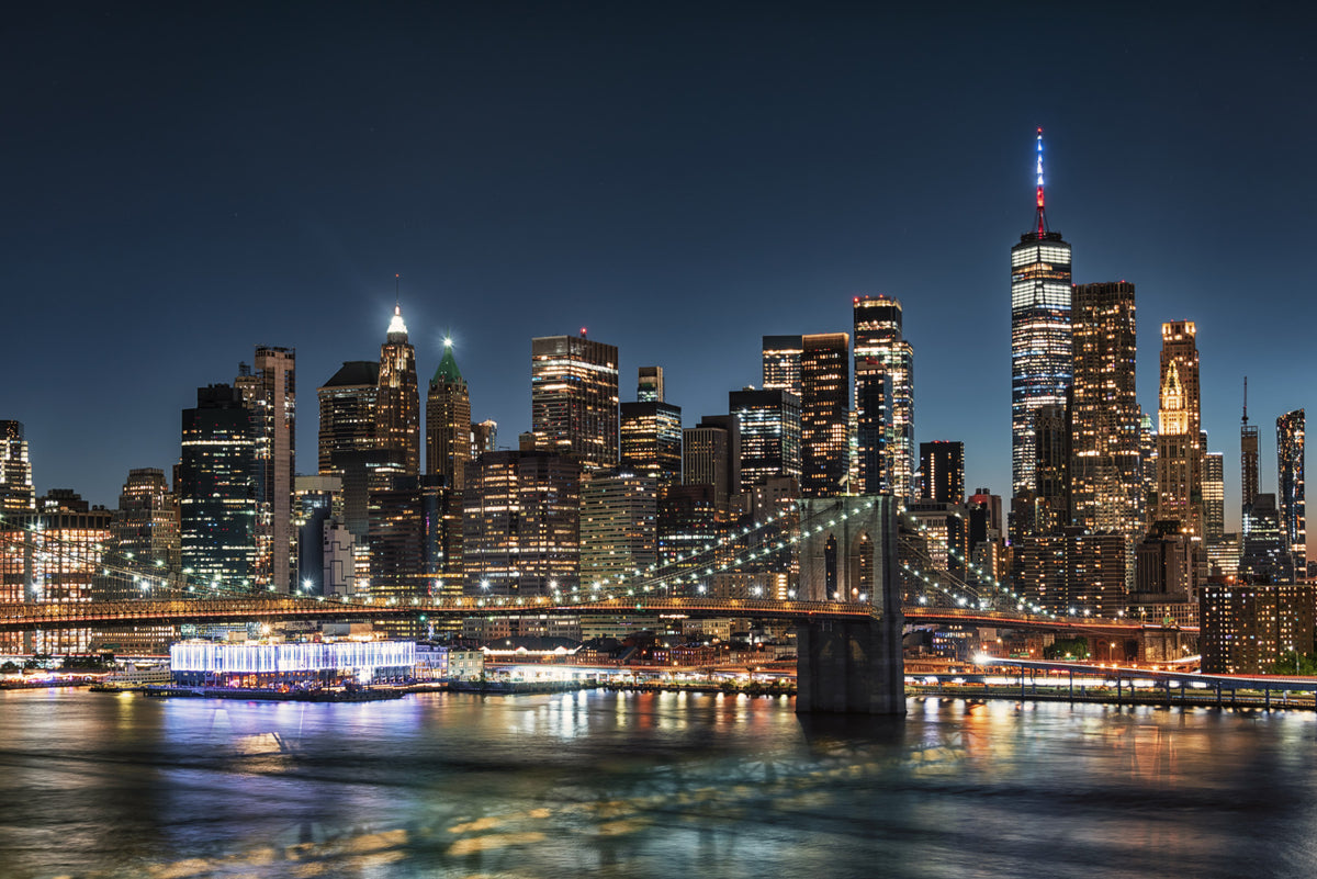 Urban Nightscape Wall Mural in your room