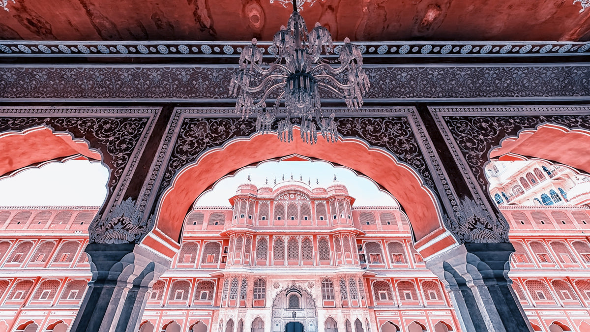 Jaipur Palace View Wall Mural in your room — zoomed