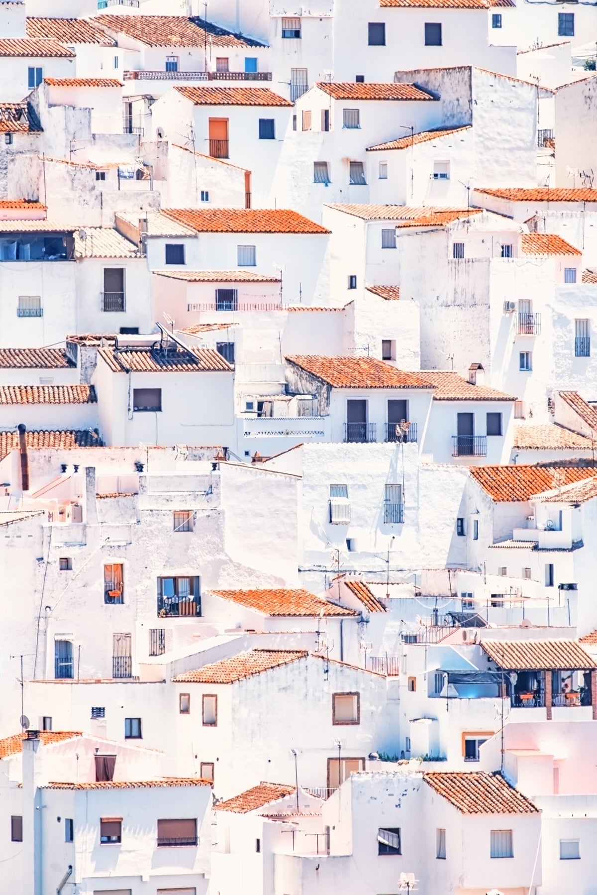 Spanish Townscape Wall Mural in your room — zoomed