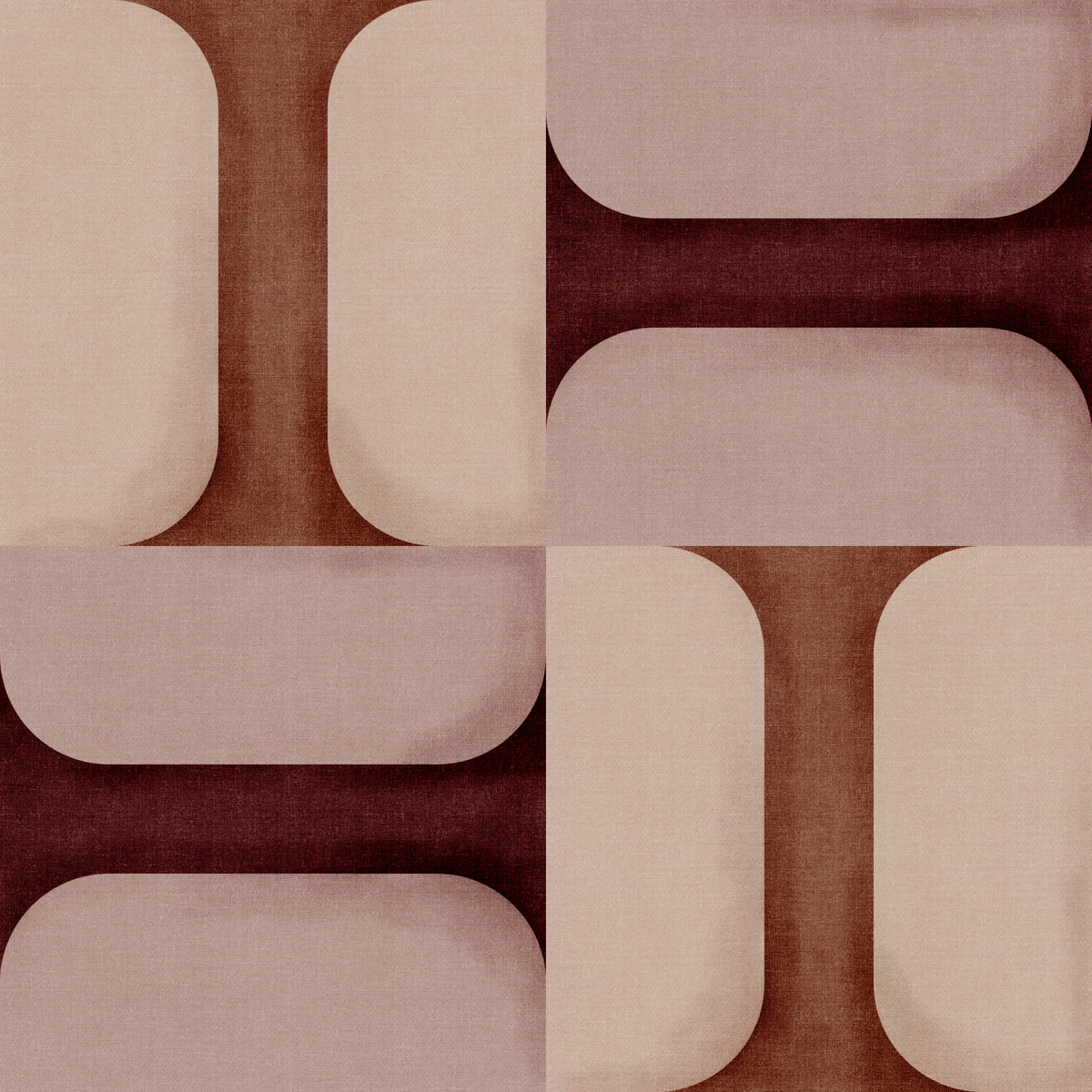 Modern Textured Tiles Clay Wallpaper⁠ in your room