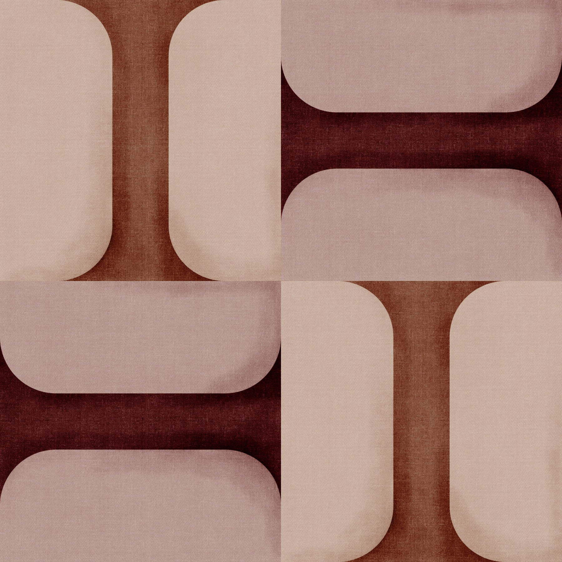 Modern Textured Tiles Clay Wallpaper⁠