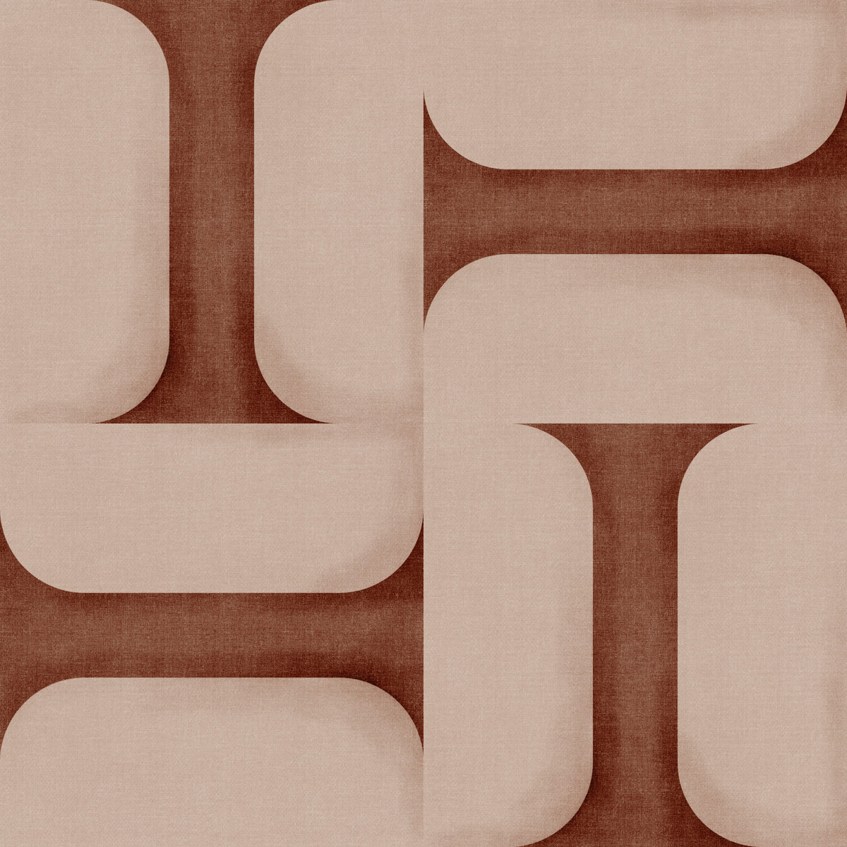 Modern Textured Tiles Copper Wallpaper⁠ in your room