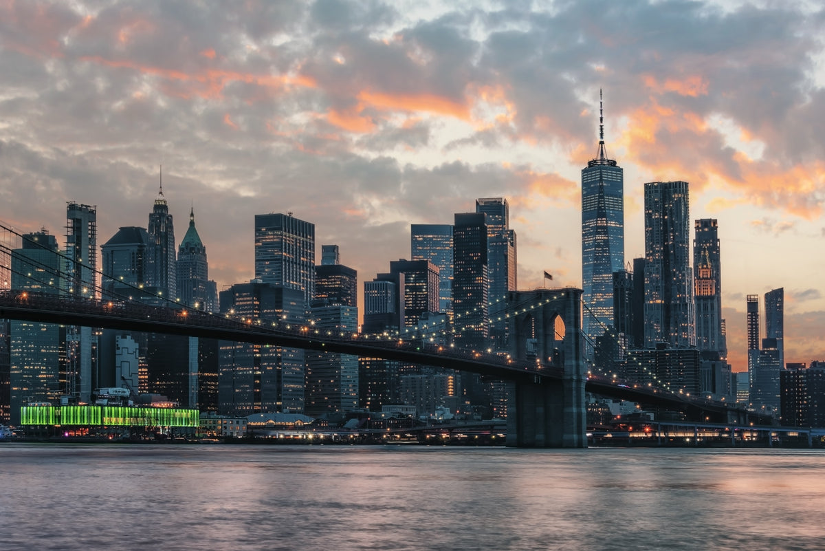 New York In The Evening Wall Mural in your room