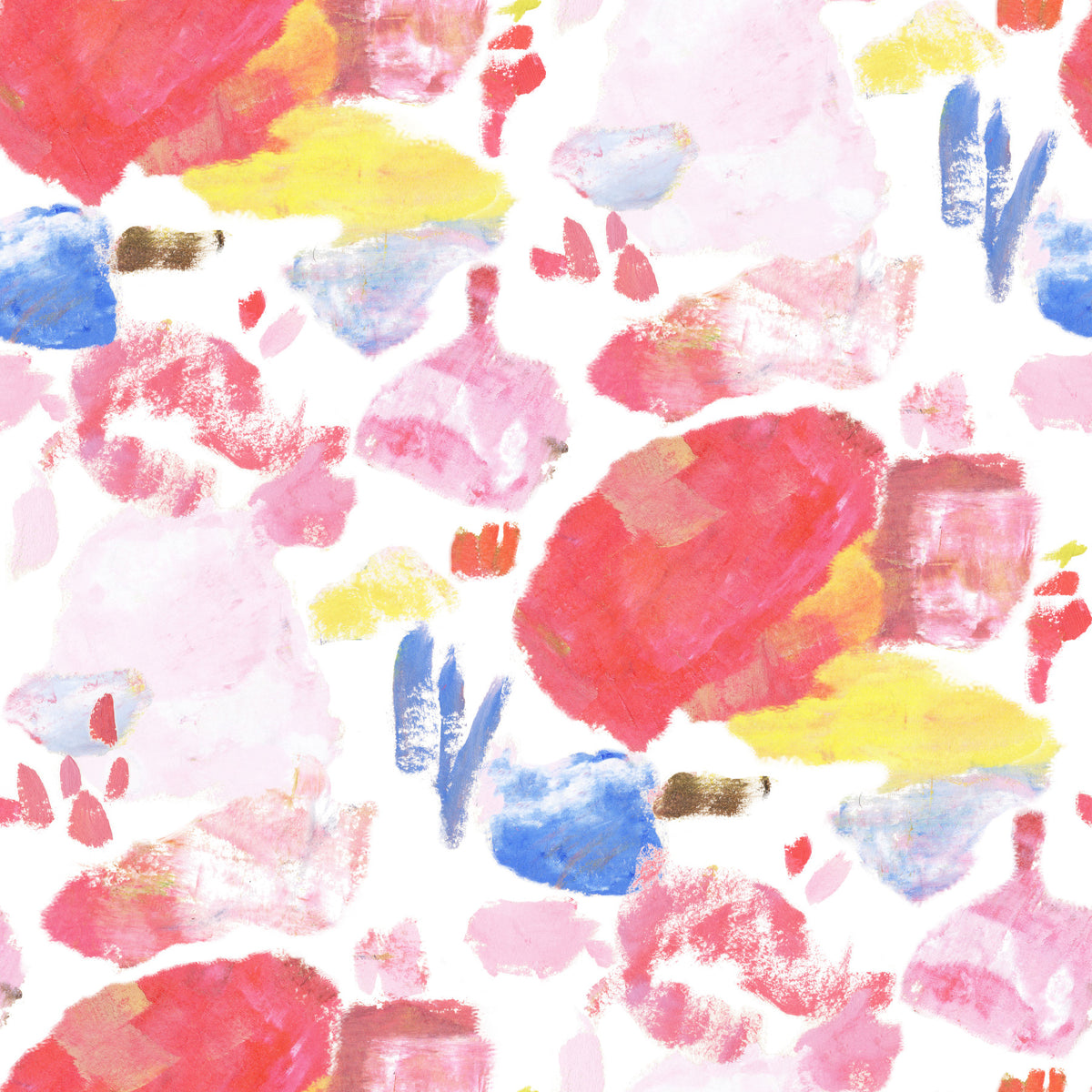 Palette of Bright Colorful Brushstrokes Wallpaper⁠ in your room