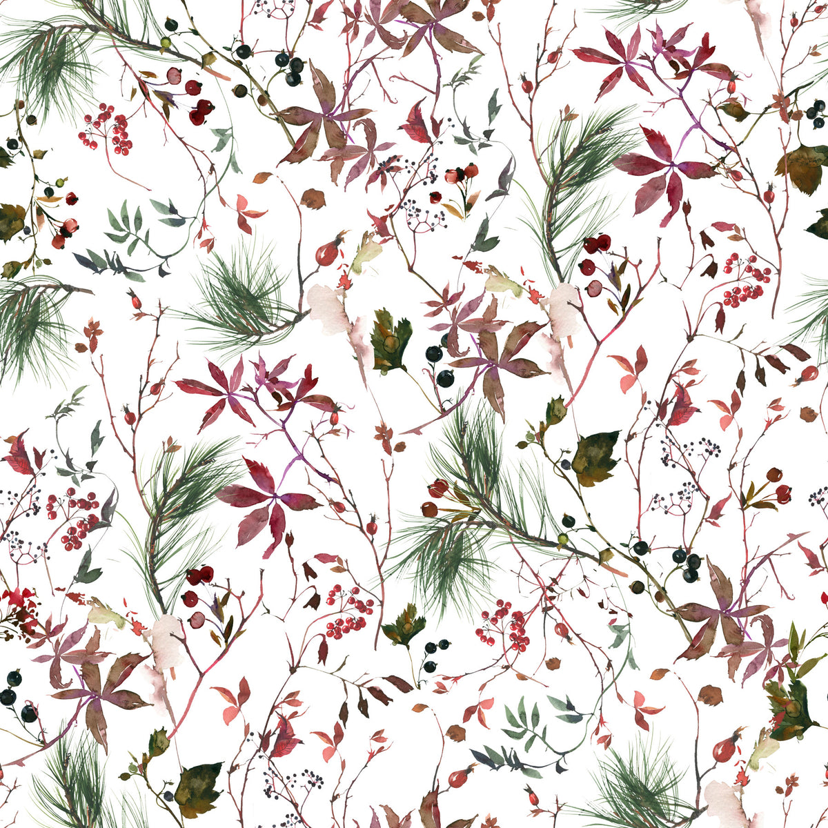 Botanical Winter By Uta Naumann Wallpaper⁠ in your room — zoomed