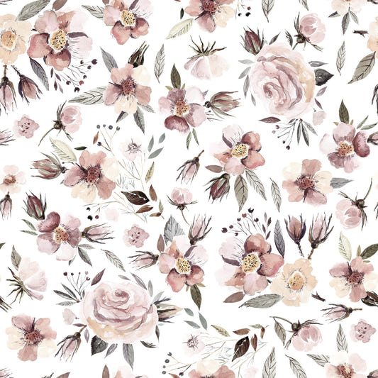 Blush Winter Bloom  Wallpaper⁠