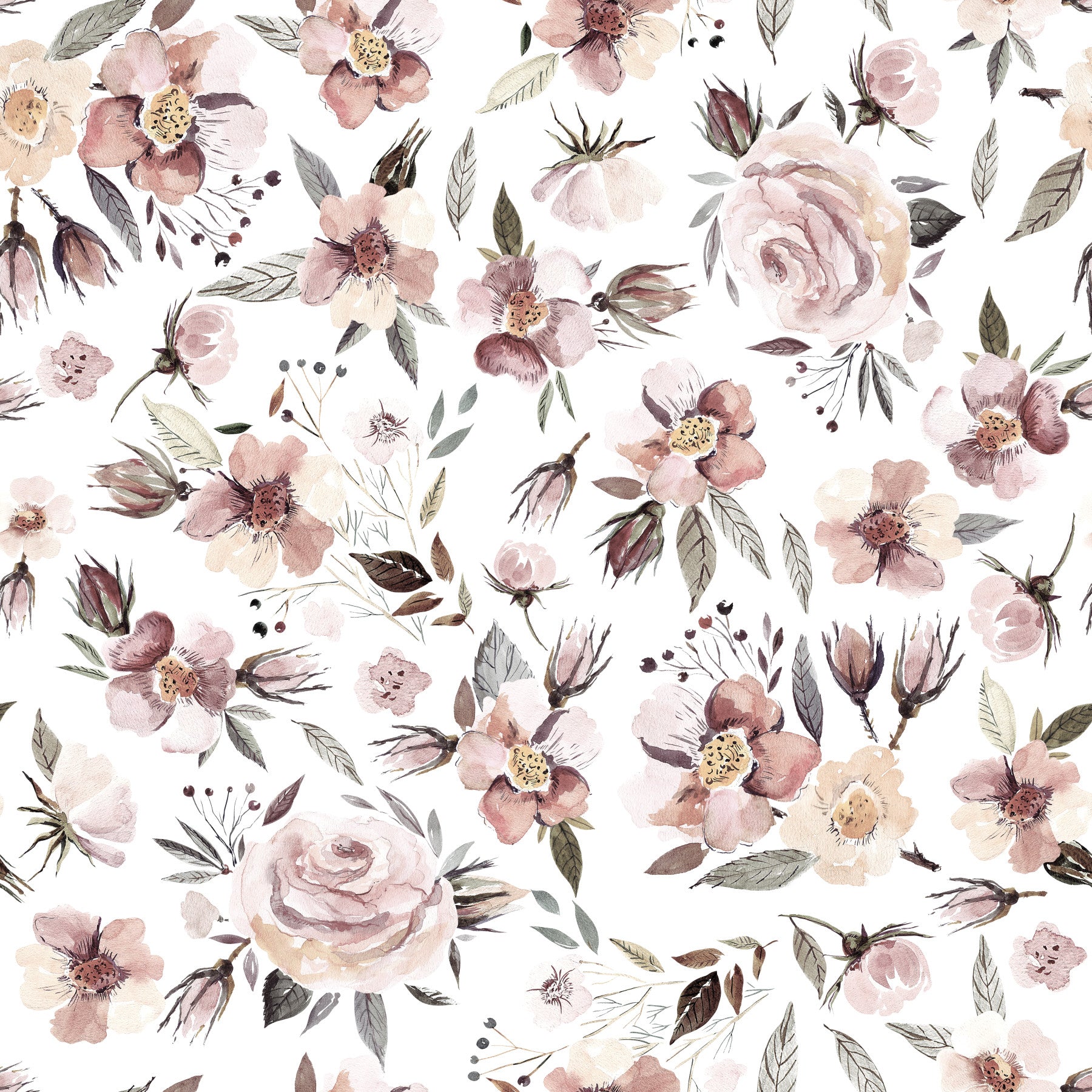 Blush Winter Bloom  Wallpaper⁠