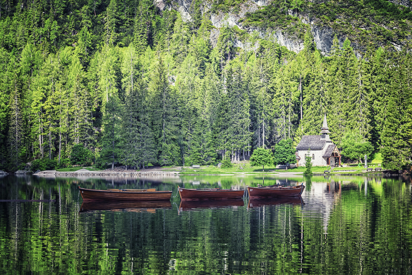 Forest Lake Retreat Wall Mural