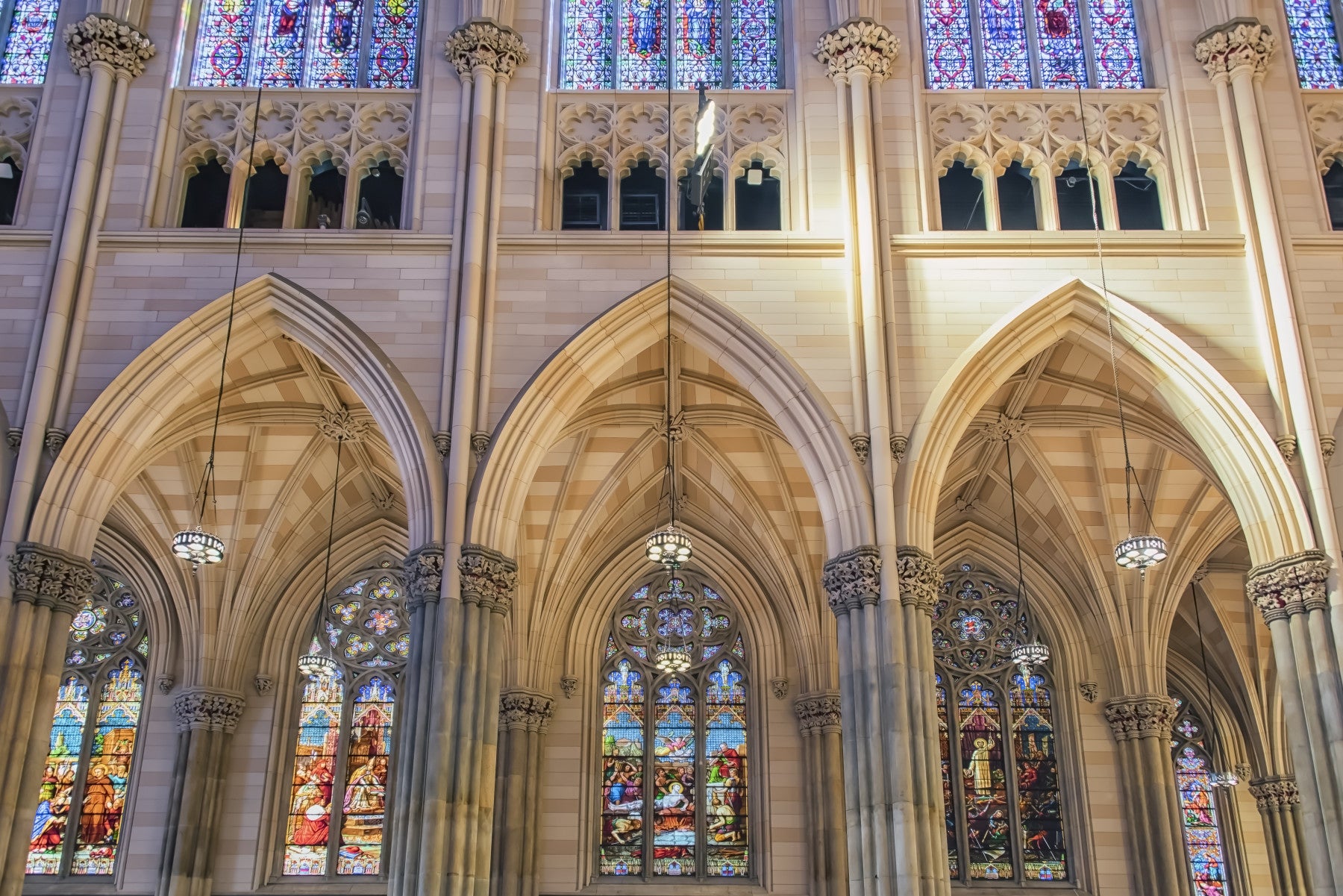 Vivid Stained Glass Wall Mural