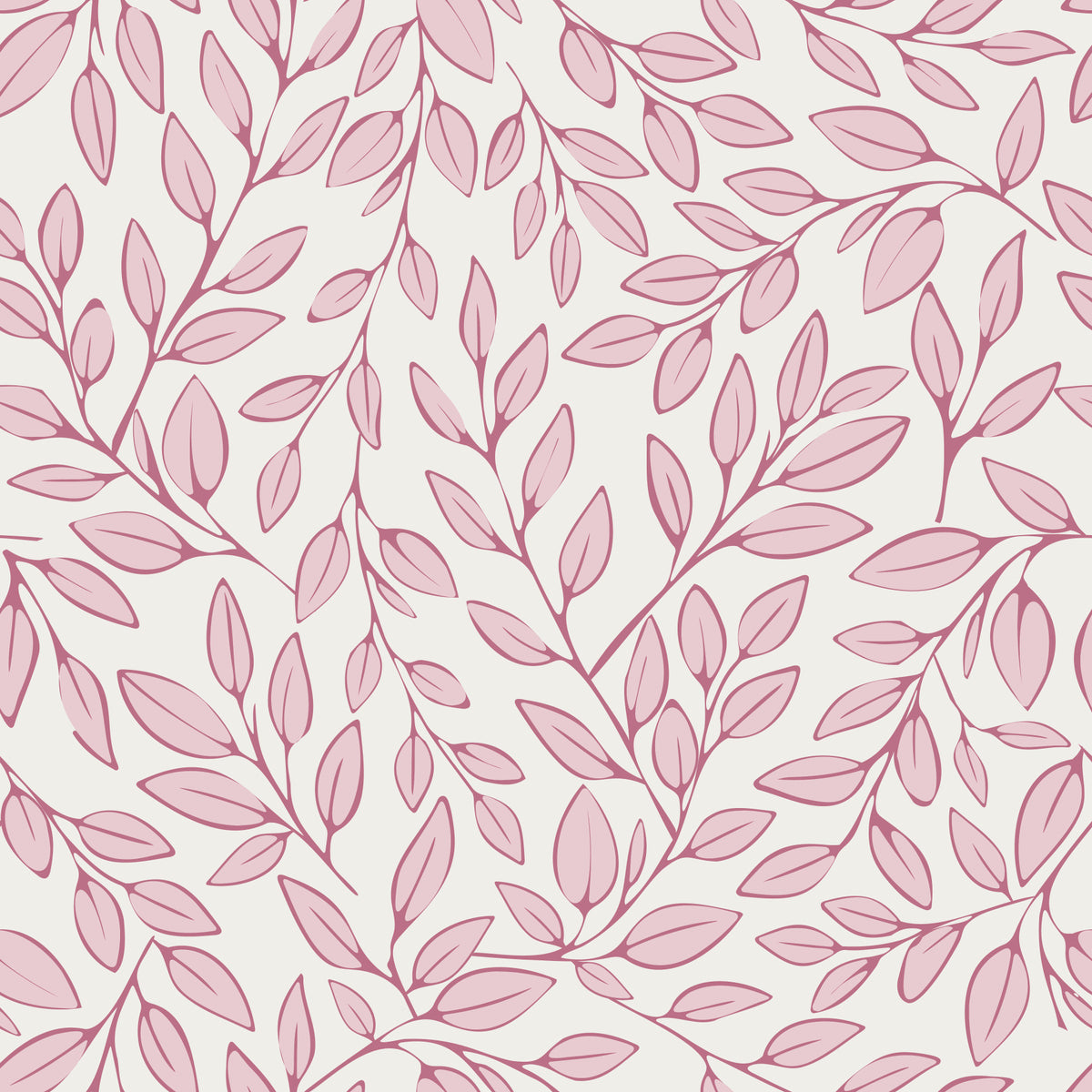 Dusty Rose Vines Wallpaper⁠ in your room — zoomed