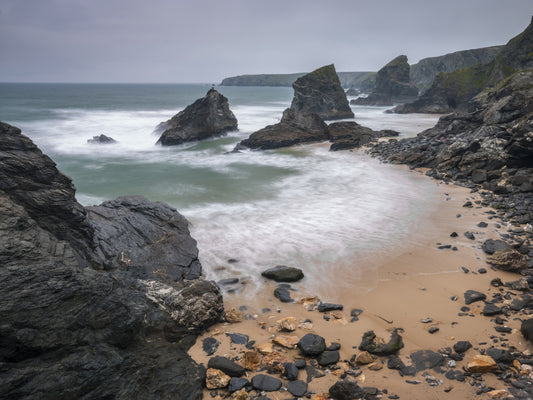 Bedruthan Steps Beach Cornwall Wall Mural