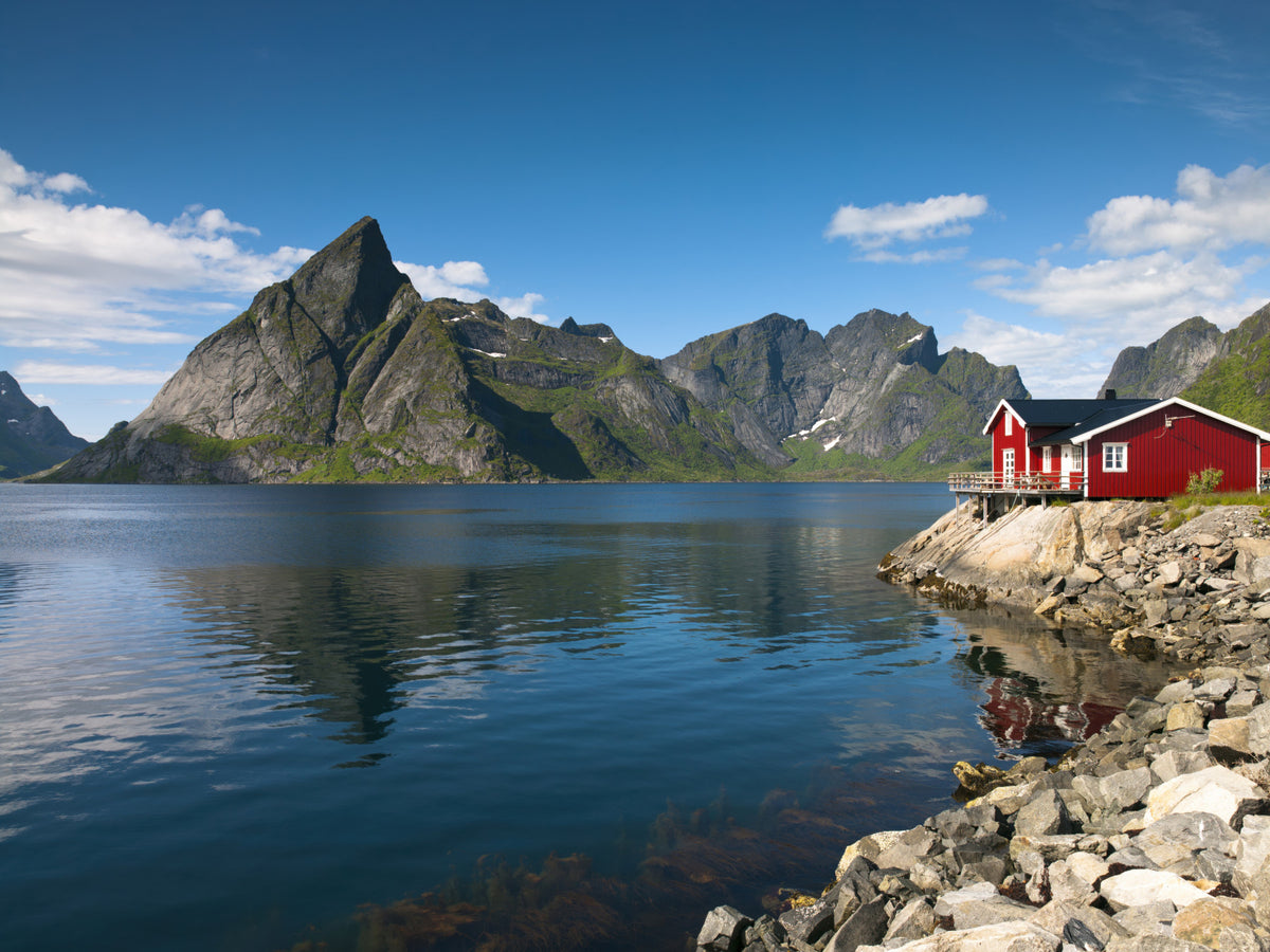 Fishing huts Wall Mural in your room — zoomed