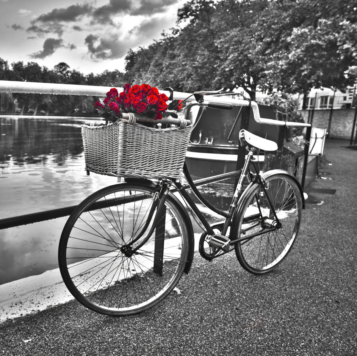 Vintage Bloom Ride Wall Mural in your room