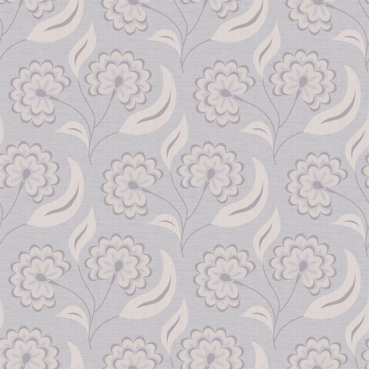 Serene Floral beige Wallpaper⁠ in your room
