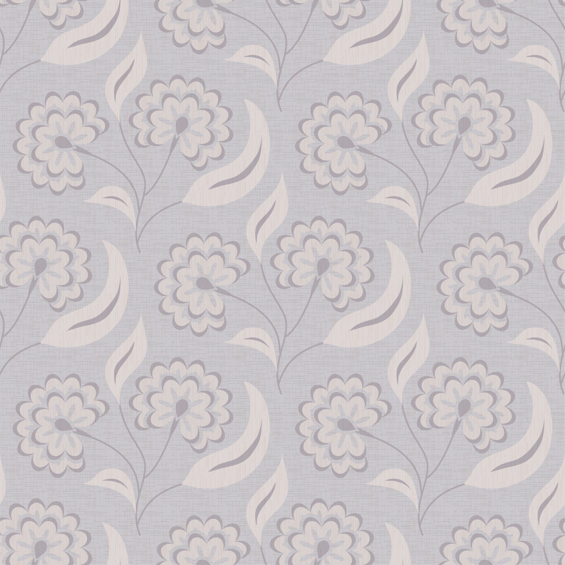 Serene Floral beige Wallpaper⁠