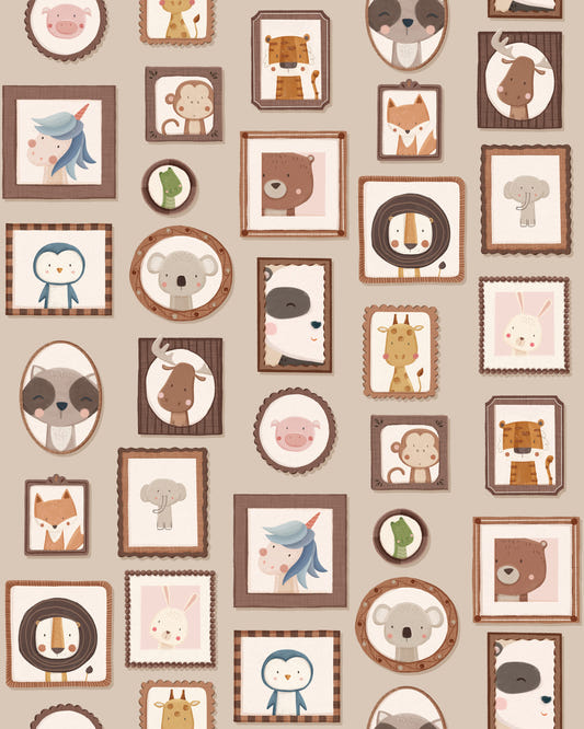 Cute Animal Frames Wallpaper⁠