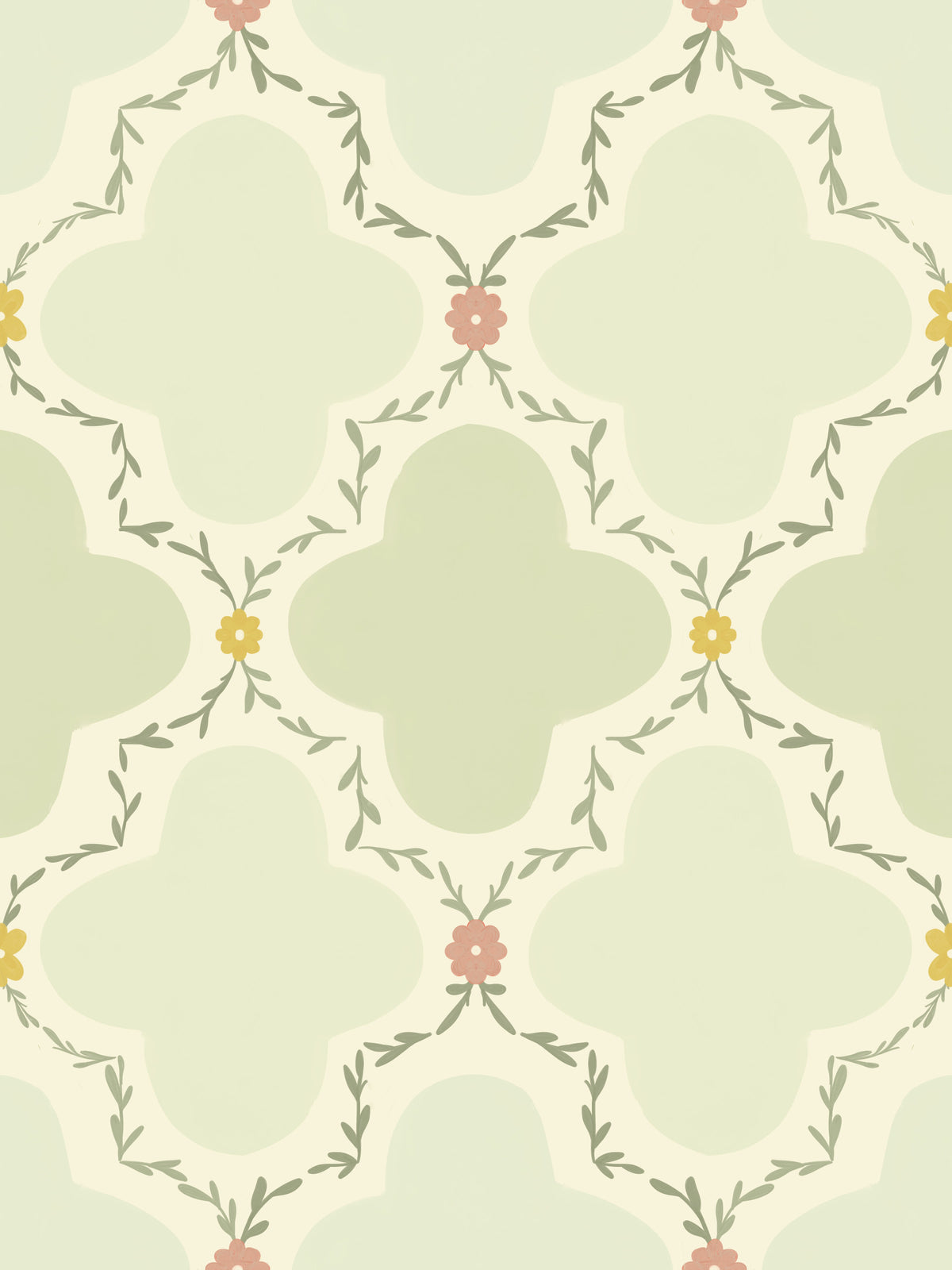 Garden Trellis Wallpaper⁠ in your room