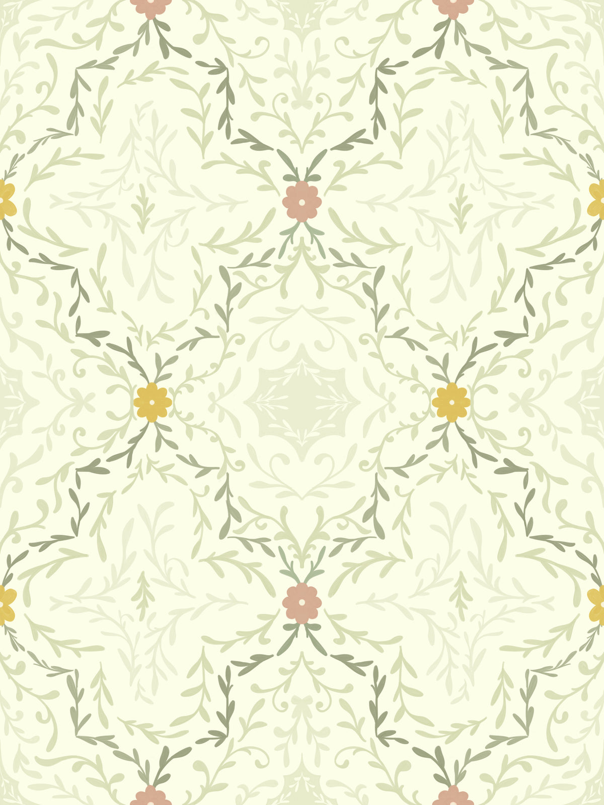 Floral Echo Wallpaper⁠ in your room