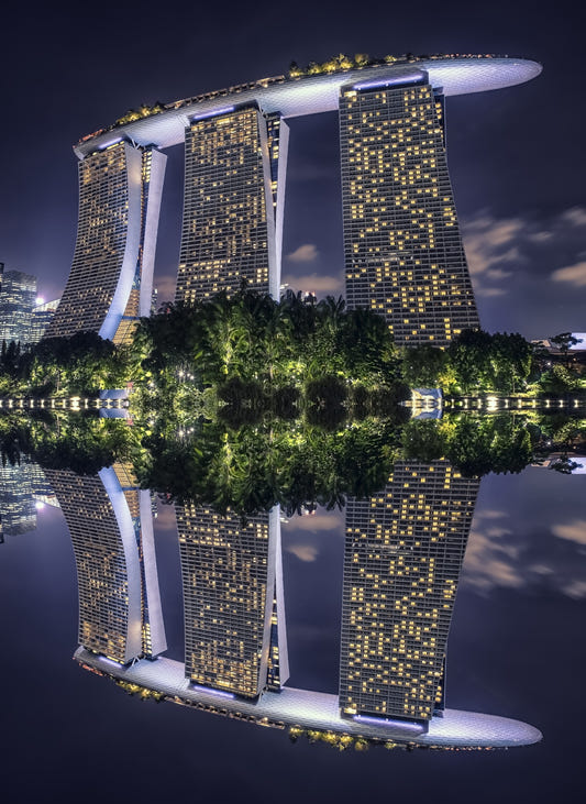 Singaore Reflection Wall Mural