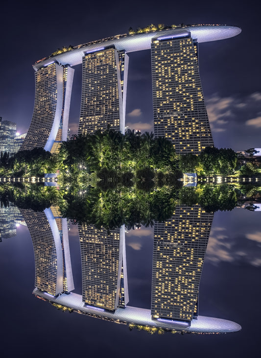 Singaore Reflection Wall Mural