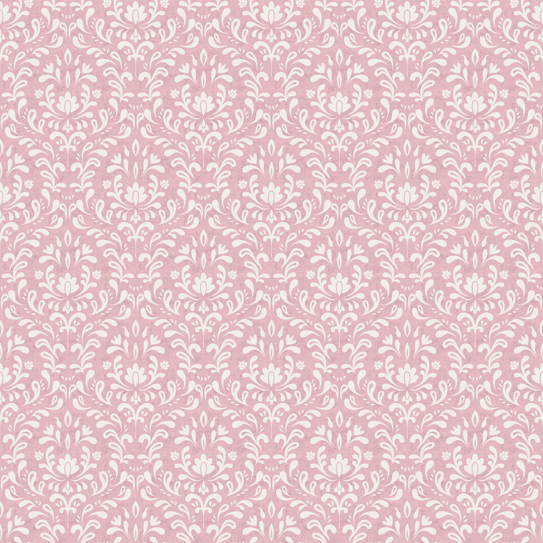 Powder Pink Bloom DAMASK Wallpaper⁠