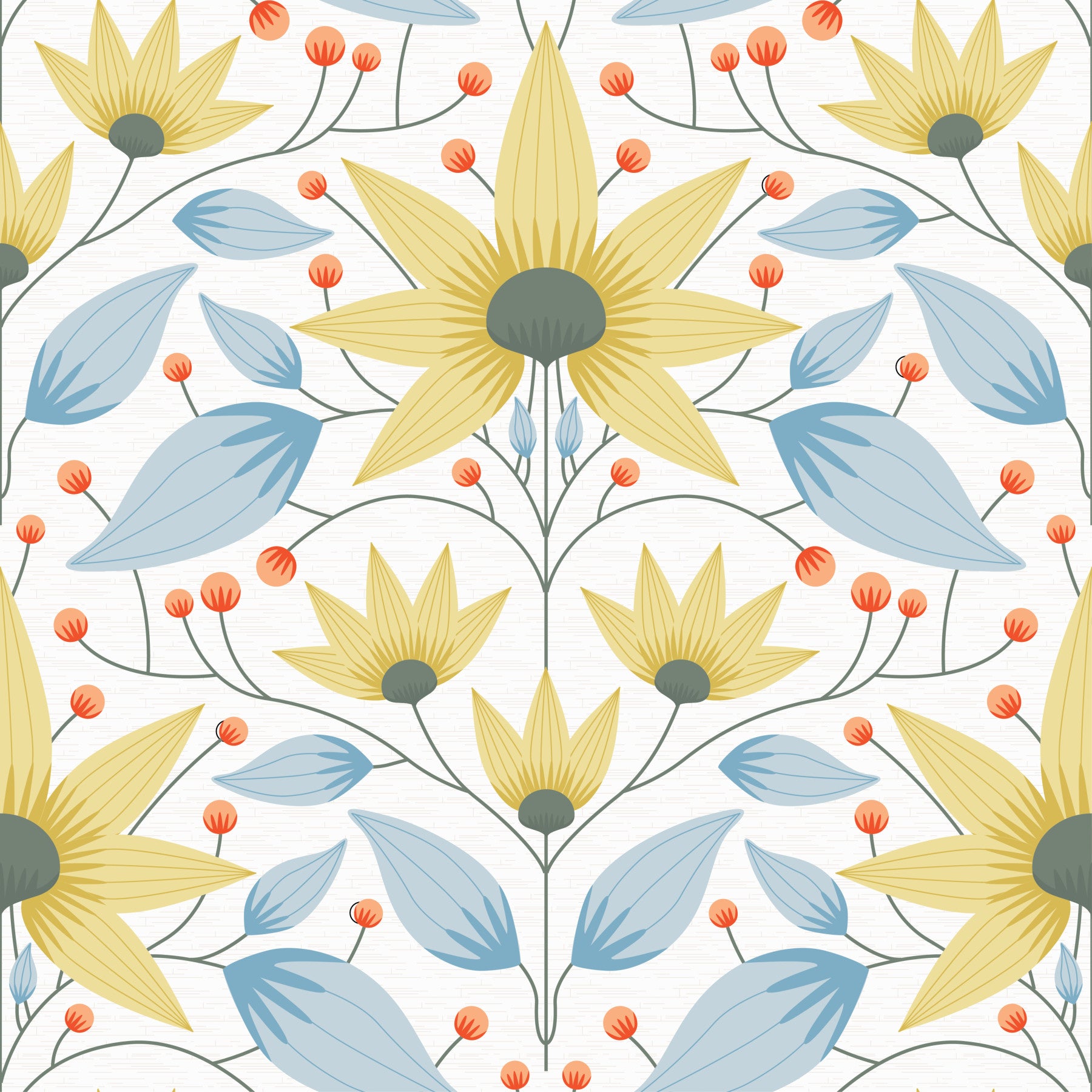 Pale Bloom Symphony Wallpaper⁠