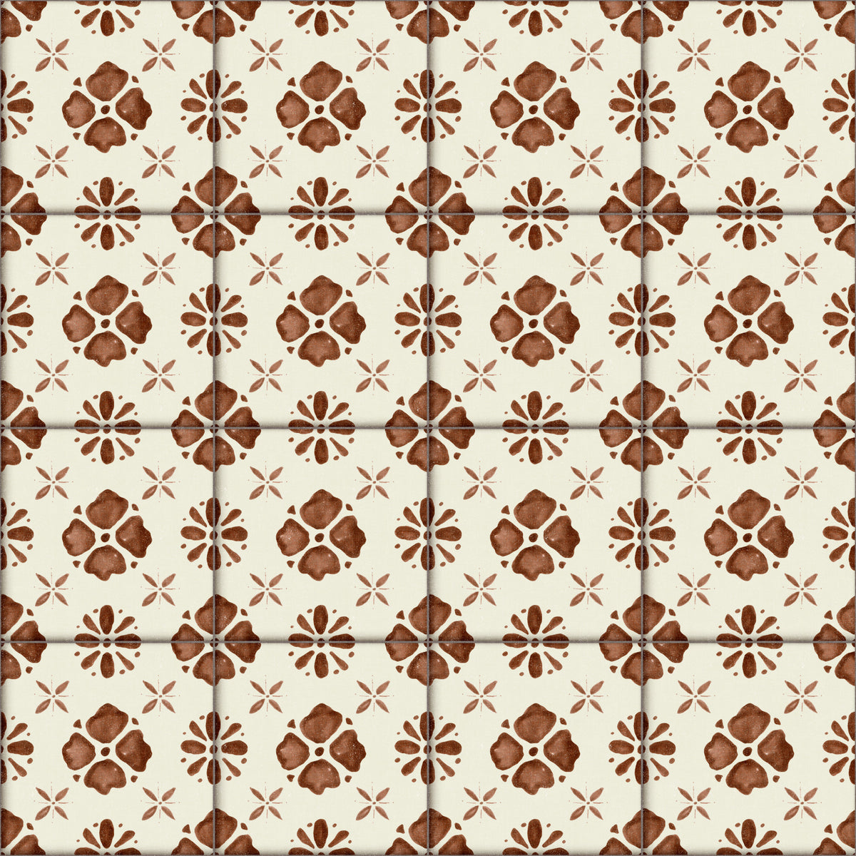 Farmhouse Classic Backsplash Clay Wallpaper⁠ in your room