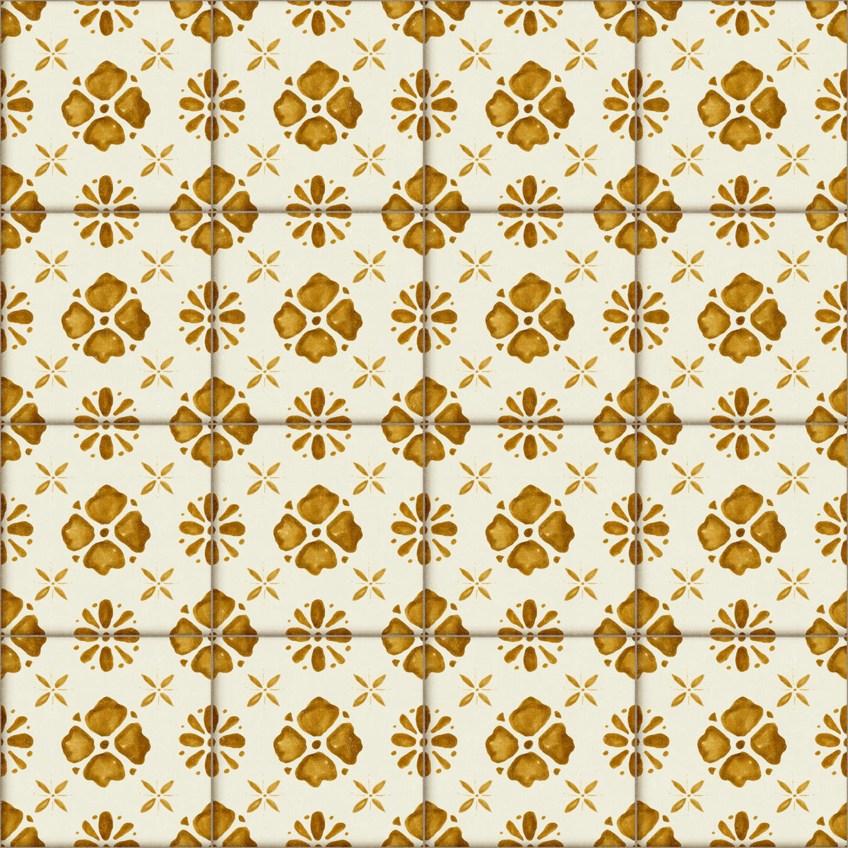 Farmhouse Classic Backsplash Gold Wallpaper⁠ in your room