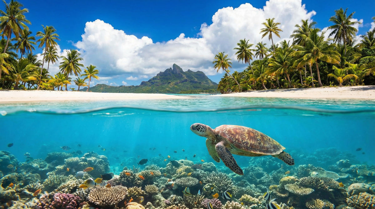 Tropical Marine Life Wall Mural in your room