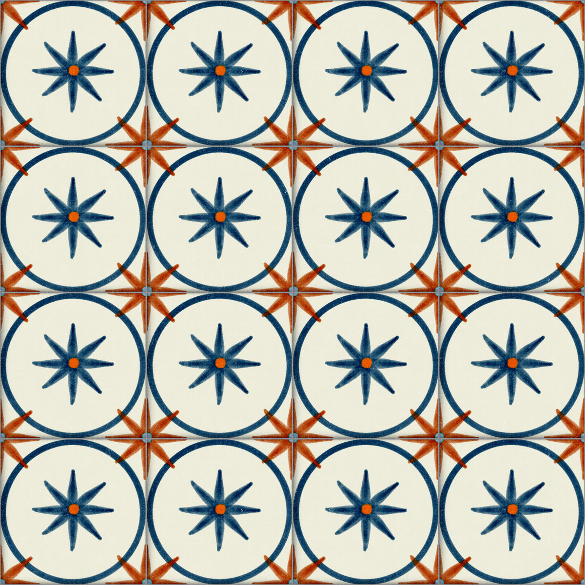 Farmhouse Timeless Backsplash Blue Wallpaper⁠ in your room